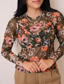 Sheer Flower Top