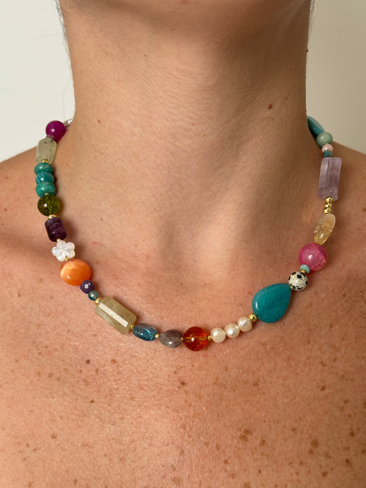 Bright Mix Gems Necklace
