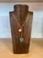 Lariat Chain Stones Necklace