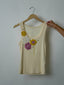 Crochet Flowers Tank Top Yellow