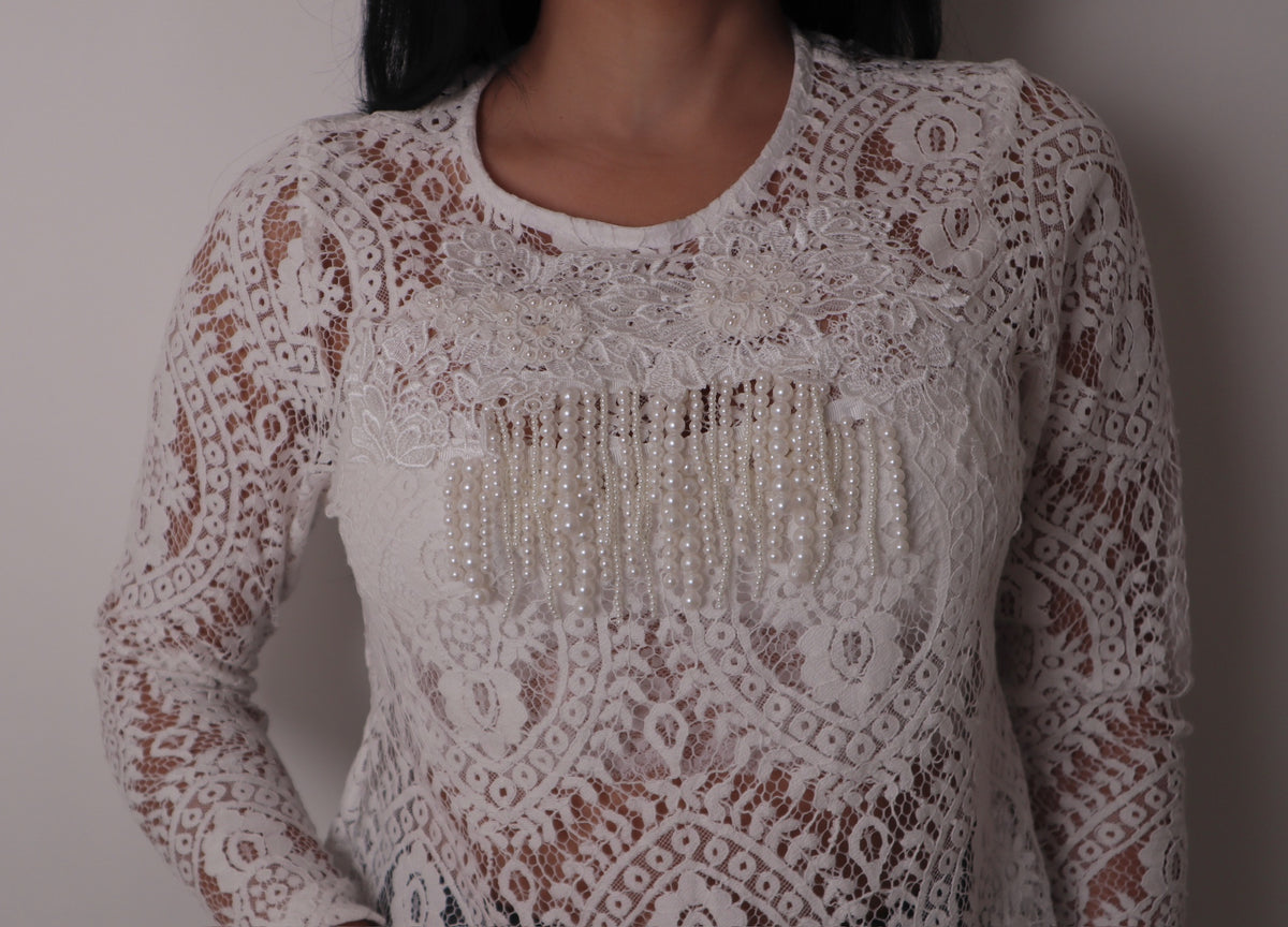 White Pearl Top