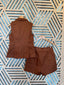 Mocha Vest Set