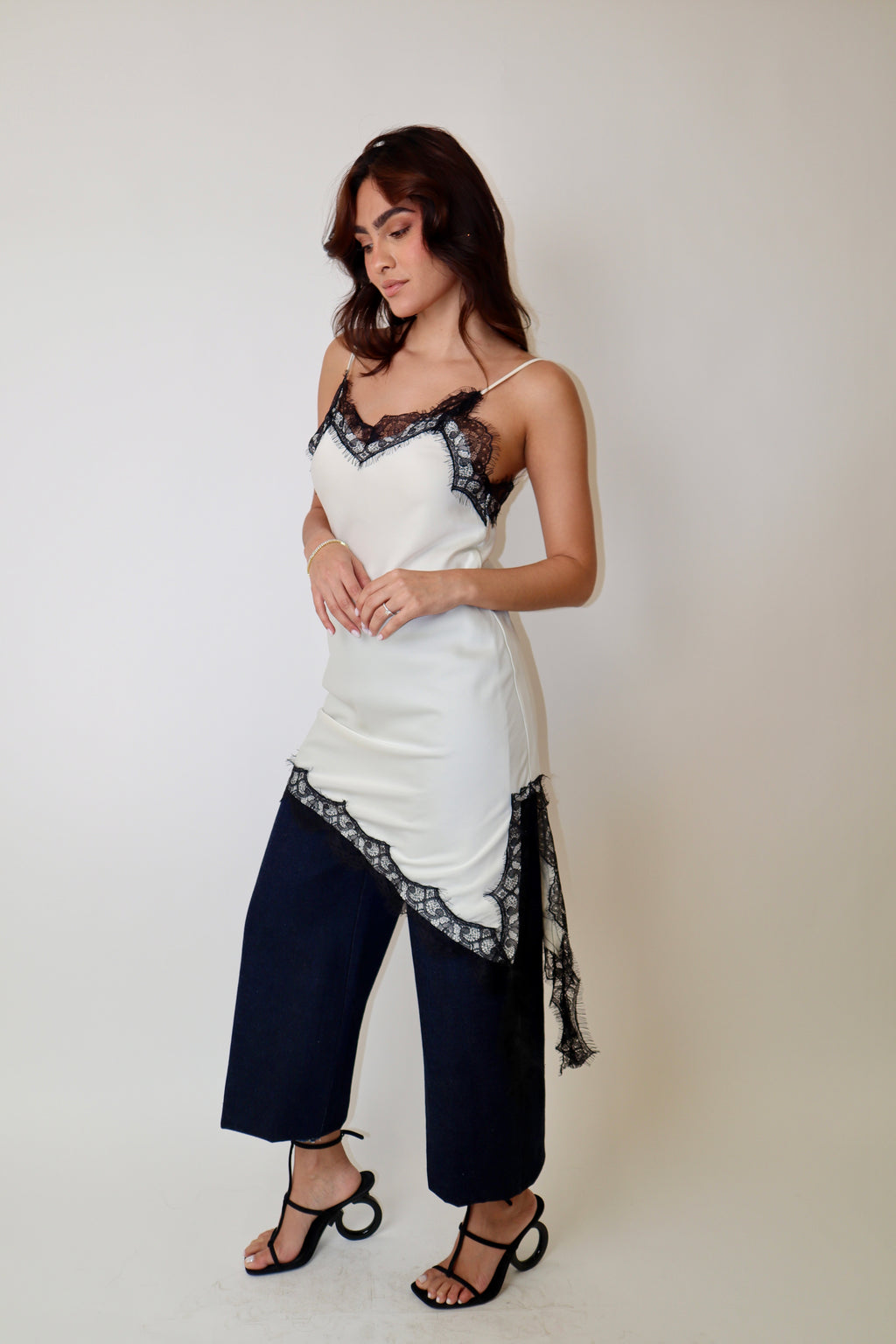 Black & White Lace Dress