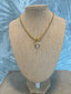 Gold Ball Necklace with Charms