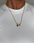 Heart Charms Thread Necklace