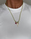 Heart Charms Thread Necklace