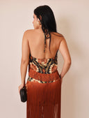Fringe Mini Skirt