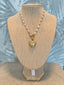 Gold Hearts & Pearls Necklace