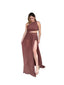 Brown One Shoulder Long Dress