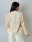Nude Sequins Bomber Jacket