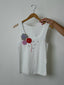 Crochet Flowers Tank Top White