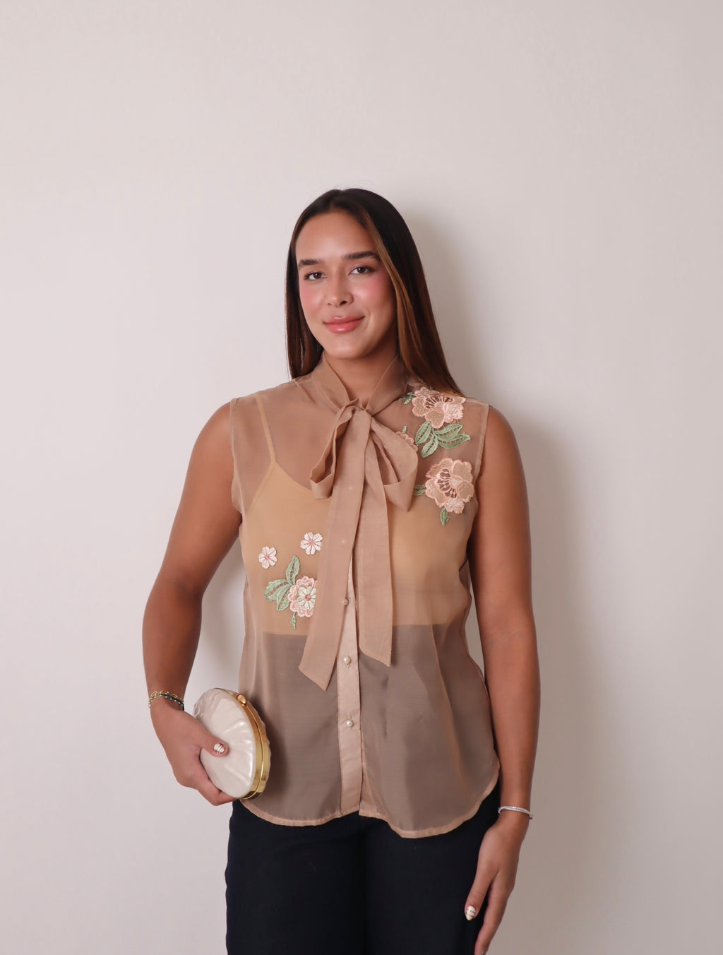 Flower Sheer Top