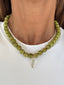 Beaded Seashell Charm Necklace
