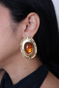 Amber Oval Earrings