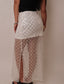 Embellished Mesh Maxi Skirt