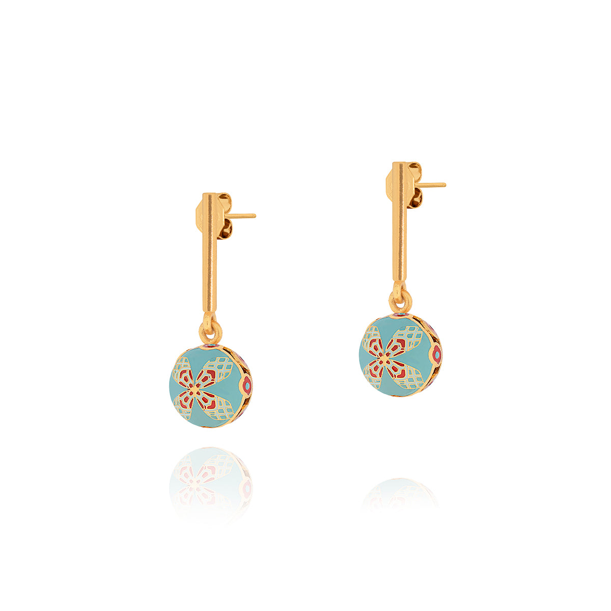 Yerbatero Light Blue Drop Earrings