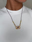 Thread Square Pendant Necklace