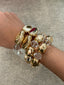 Gold & Clear Beads Bracelet