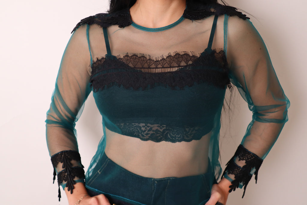 Amelie Blue Blouse