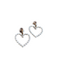 Pearled Heart Earrings
