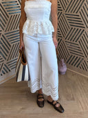 Eyelet Pants