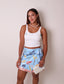 Coastal Print Wrap Skirt