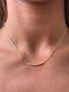 Single Rhinestone Bar Gold Necklace