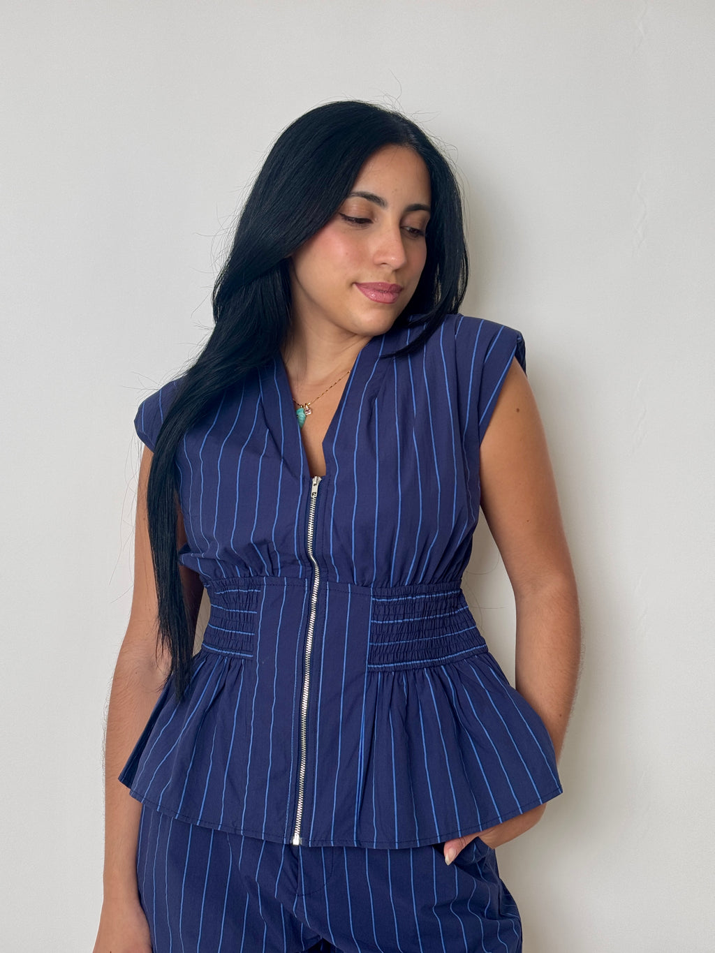 Blue Stripes Vest