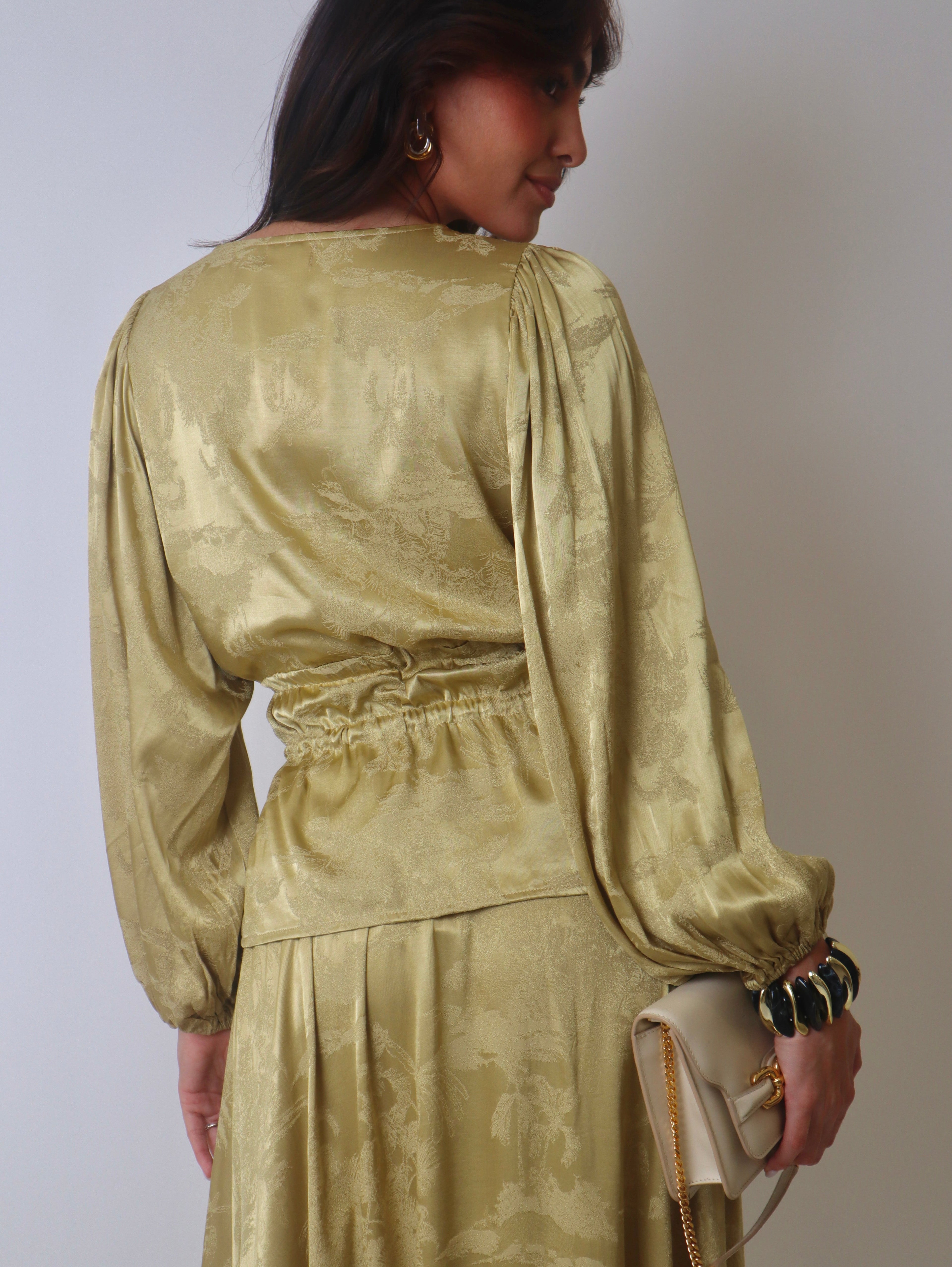Hibis Jacquard Blouse