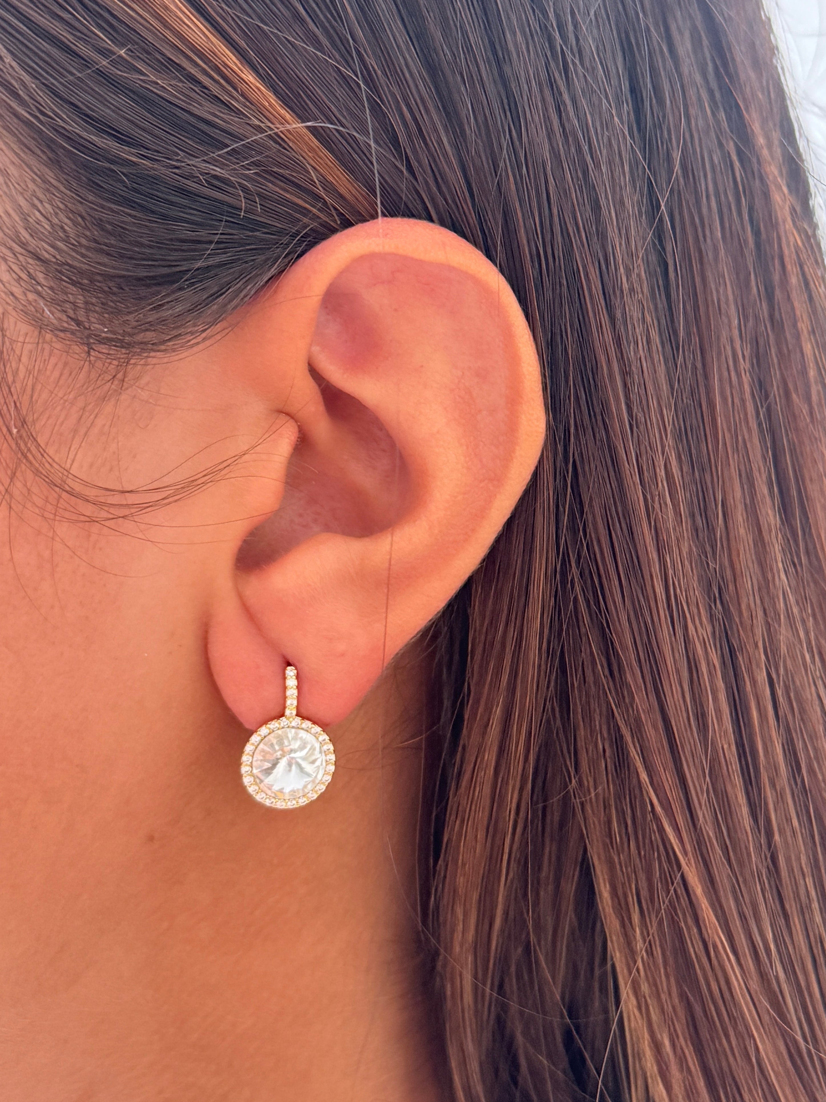 Halo Drop Earrings