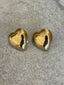 Gold Bold Big Hearts Stud