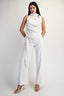 White Set With Handstitched Details