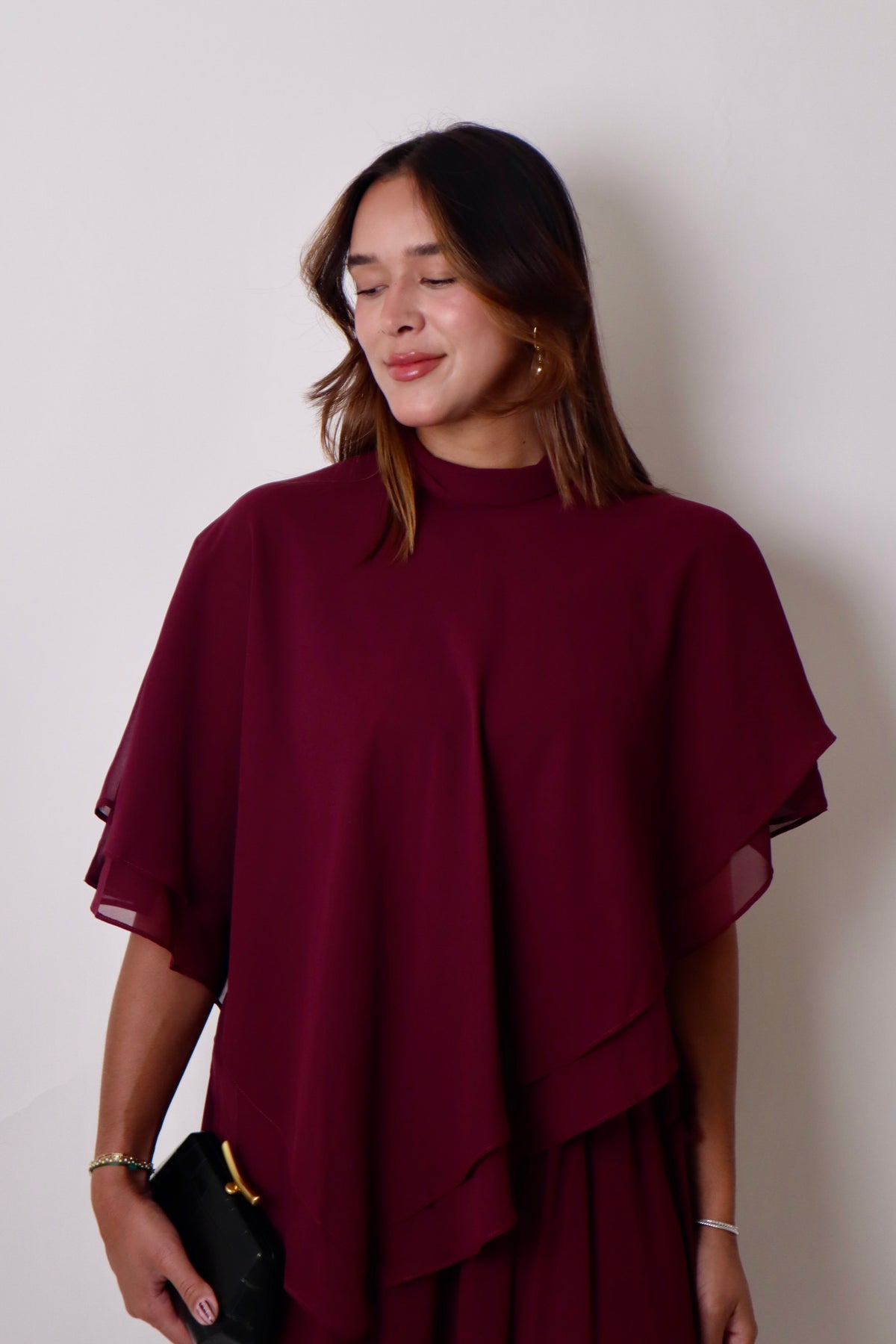 Amorette Cape Style Top