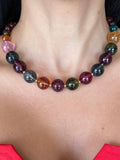 Multicolor Crystal Balls Necklace