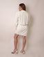 Ivory Button Shirt Dress