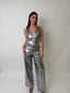 Silver Foil Vest Set