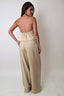 Cream High Waist Pants