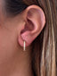 Gold Pave Small Hoops