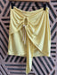 Solana Mini Skirt - Satin Yellow