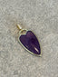 Amethyst Gemstone Heart Charm