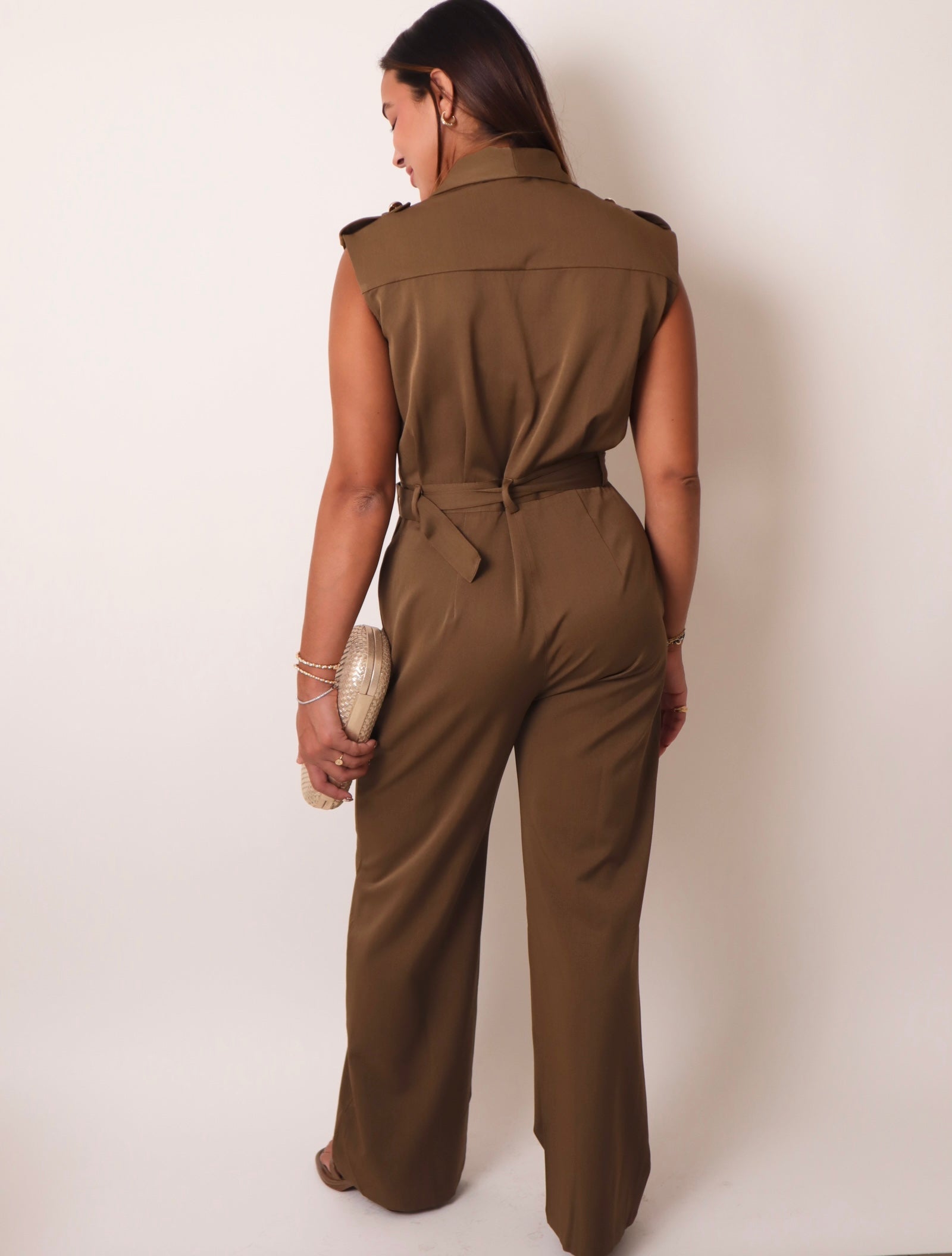 Waist Belt Jumpsuit