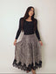 Snake Print Lace Skirt