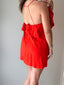 Red Ruffled Dress