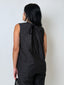 Sleeveless Black Oversize Top