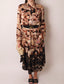 Neutrals Print Long Dress