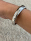 Silver Closed Bangle Bracelet