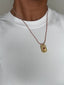 Red Heart Pendant Thread Necklace