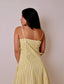 Stripe Flower Maxi Dress