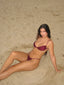 Merlot Beaded Bikini Set