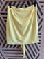 Solana Mini Skirt - Satin Yellow